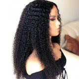 Kinky Curly Wig Front Lace Human Hair Wigs For Black Women Pre Plucked With baby hair