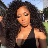 Curly Wig Lace Front Human Hair Wigs Pre Plucked Natural Hairline Brazilian With Baby Hair