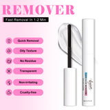 BRIEVE 2-in-1 Lash Bond & Seal Mascara – Long-Lasting Waterproof Vegan Mascaras with Adhesive for Cluster Lashes