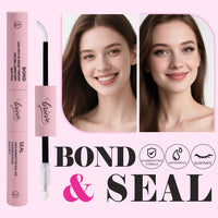 BRIEVE 2-in-1 Lash Bond & Seal Mascara – Long-Lasting Waterproof Vegan Mascaras with Adhesive for Cluster Lashes