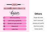 BRIEVE 2-in-1 Lash Bond & Seal Mascara – Long-Lasting Waterproof Vegan Mascaras with Adhesive for Cluster Lashes