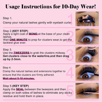 BRIEVE 2-in-1 Lash Bond & Seal Mascara – Long-Lasting Waterproof Vegan Mascaras with Adhesive for Cluster Lashes