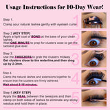 BRIEVE 2-in-1 Lash Bond & Seal Mascara – Long-Lasting Waterproof Vegan Mascaras with Adhesive for Cluster Lashes