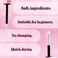 BRIEVE 2-in-1 Lash Bond & Seal Mascara – Long-Lasting Waterproof Vegan Mascaras with Adhesive for Cluster Lashes