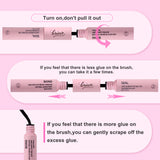BRIEVE 2-in-1 Lash Bond & Seal Mascara – Long-Lasting Waterproof Vegan Mascaras with Adhesive for Cluster Lashes