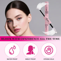 BRIEVE 2-in-1 Lash Bond & Seal Mascara – Long-Lasting Waterproof Vegan Mascaras with Adhesive for Cluster Lashes