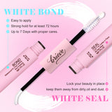 BRIEVE 2-in-1 Lash Bond & Seal Mascara – Long-Lasting Waterproof Vegan Mascaras with Adhesive for Cluster Lashes