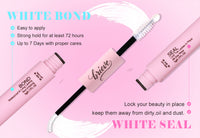 BRIEVE 2-in-1 Lash Bond & Seal Mascara – Long-Lasting Waterproof Vegan Mascaras with Adhesive for Cluster Lashes