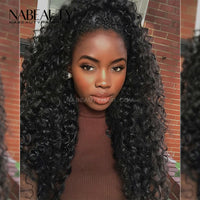 Curly Wig Lace Front Human Hair Wigs Pre Plucked Natural Hairline Brazilian With Baby Hair