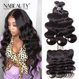 Frontal Wig | 13x4 Frontal With 3 Bundles Body Wave Nabeauty Virgin Hair 300%Density