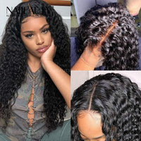 Deep Curly 5x5 HD Transparent Lace Closure Wigs Affordable Lace Front Wigs Pre Plucked Natural Hairline Wigs