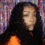 Transparent Lace Wigs Water Wave 13*6T Part Lace Wig Pre-plucked Natural Hairline