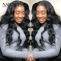 Body Wave Lace Front Fake Scalp Human Hair Wigs Brazilian PrePlucked With baby hair